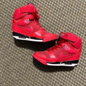 Nike Red Wedge Sneakers Size 7 | Rare Colorway | Hidden Heel ❤️ V Day